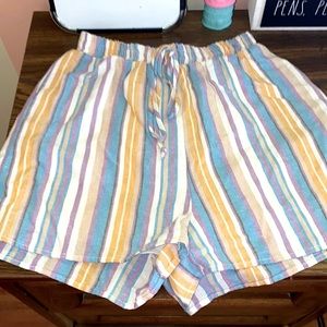 Boho striped summer shorts super cute and comfy
